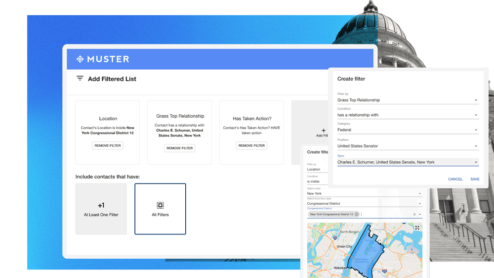 Muster Advocacy CRM Advocate Segmentation