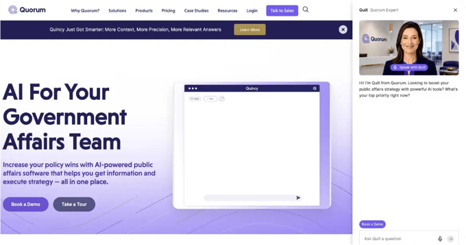 Quorum Advocacy Public Affairs software