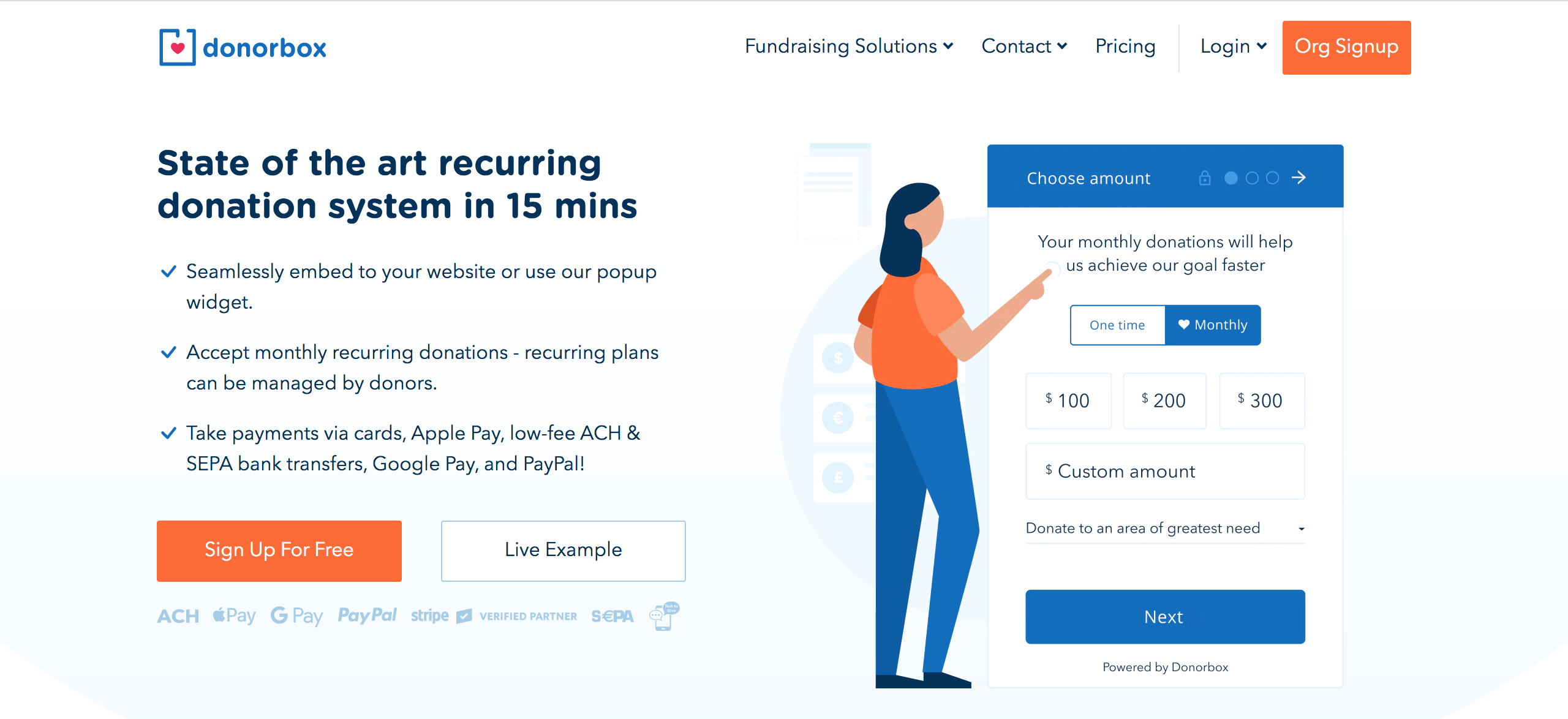 Donorbox Fundraising Software