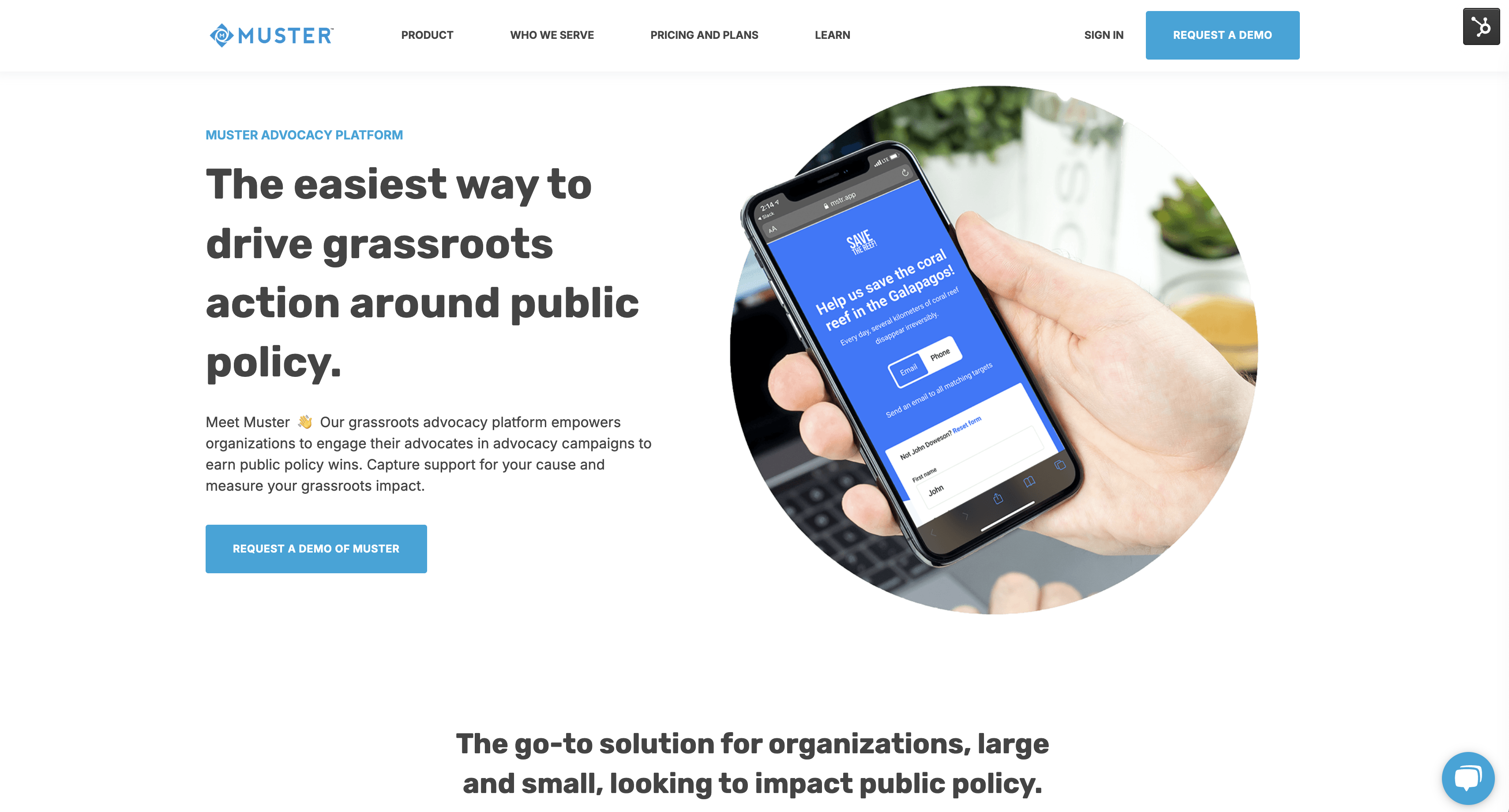 explore muster's website to learn more about their leading advocacy software