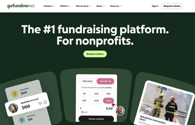 gofundme pro best nonprofit fundraising