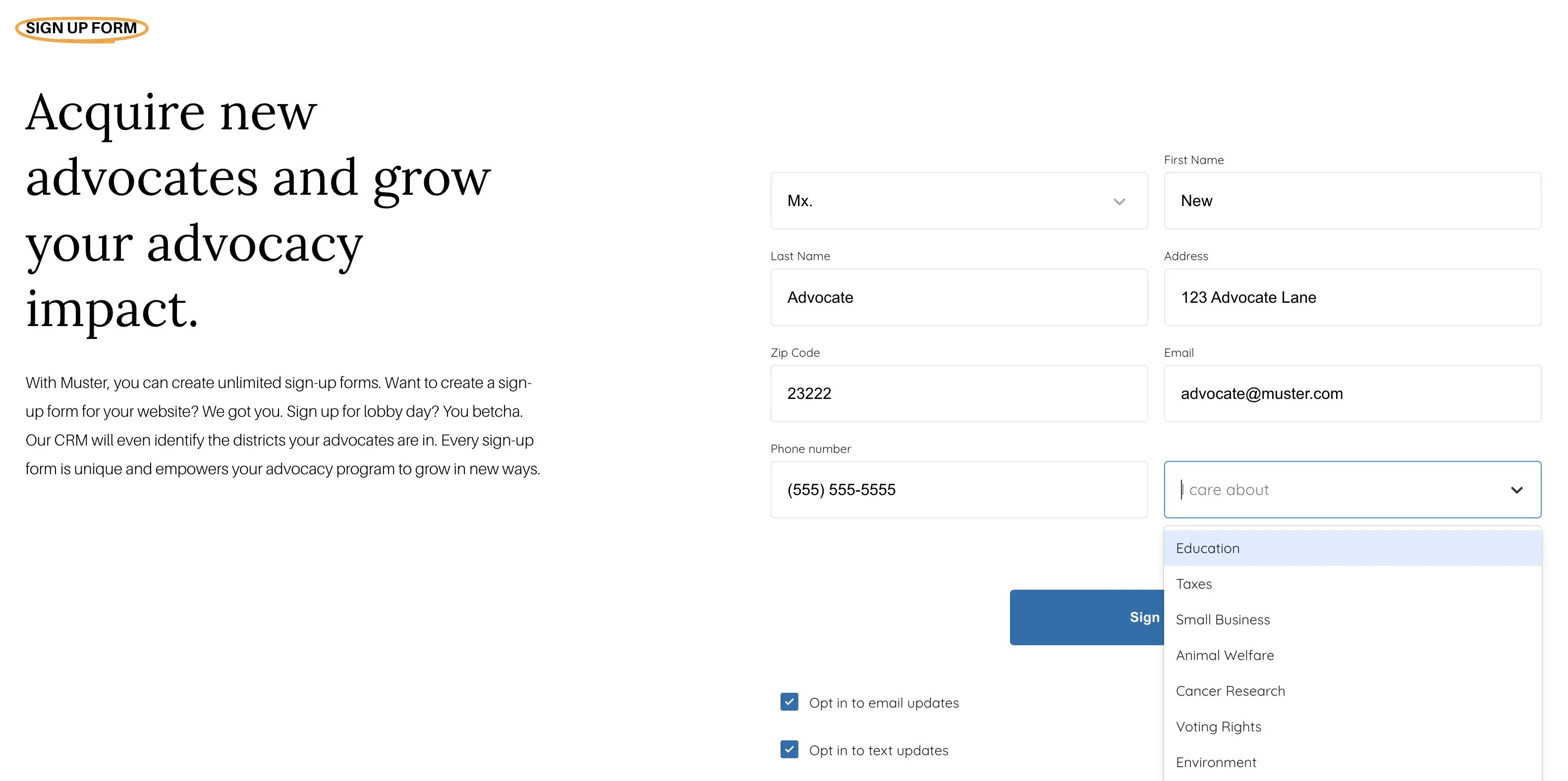 segmenting advocates by source