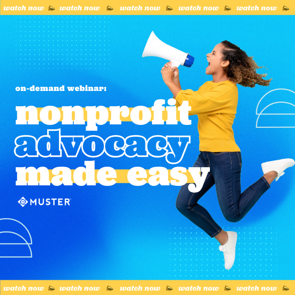 muster advocacy webinar: nonprofit advocacy made easy