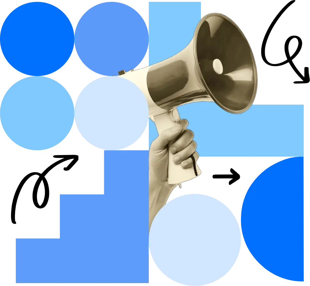 hand holding megaphone illustrating musters advocacy impact